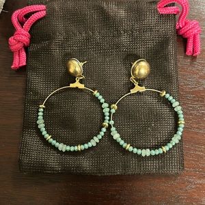 Boutique stud hoop earrings